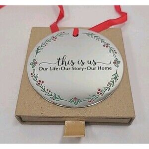 Joycuff Christmas Ornament Stainless Steel "This Is Us" 3"